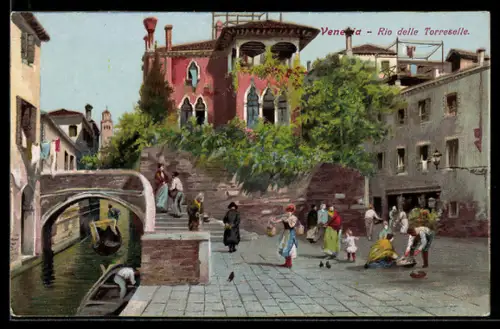 Lithographie Venedig, Ortsansicht