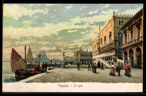 AK Venezia, Il Molo, mit Segelbooten