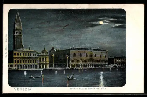 AK Venezia, Molo e Palazzo Ducale al mare