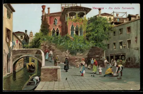 Lithographie Venedig, Ortsansicht