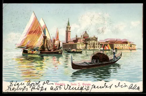 AK Venezia, Isola S. Giorgio, Gondel, Boote