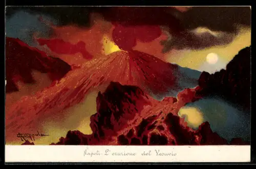 AK Napoli, L`eruzione del Vesuvio, Vulkan