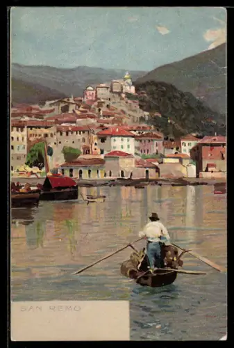 AK San Remo, Fischer fährt zum Hafen