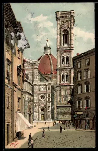 Künstler-AK Firenze, Il Duomo