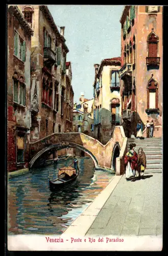 AK Venezia, Ponte e rio del Paradiso