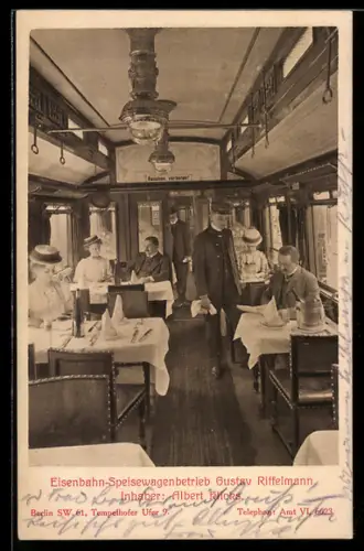 AK Eisenbahn-Speisewagenbetrieb Gustav Riffelmann, Inh. Albert Klicks