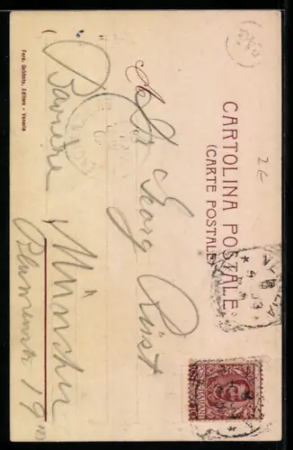 Lithographie Venezia, Rio Van Axel, Um 1900