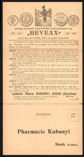 Klapp-AK Sisak, Laborat. Pharmacie Kubanyi, Heveax