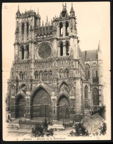 Klapp-AK Amiens, Facade de la Cáthedrale