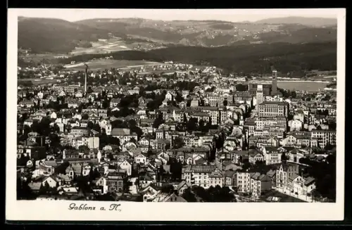 AK Gablonz a. N., Gesamtansicht