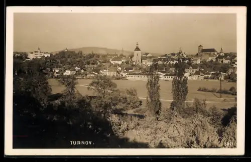 AK Turnov, Panoramaansicht der Stadt