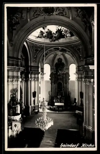 AK Haindorf, Innenansicht der Kirche