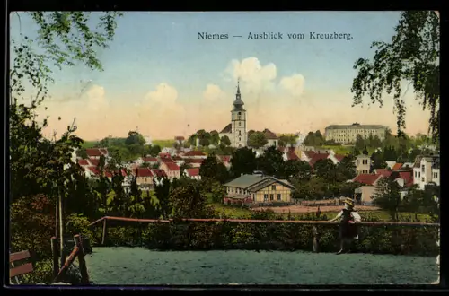 AK Niemes, Ausblick vom Kreuzberg