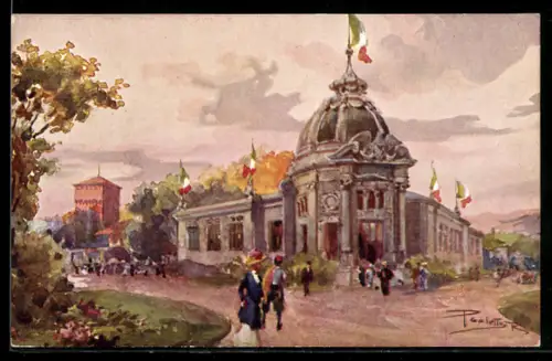 AK Torino, Esposizione Internazionale 1911, Padiglione Regia Manifattura Tabacchi