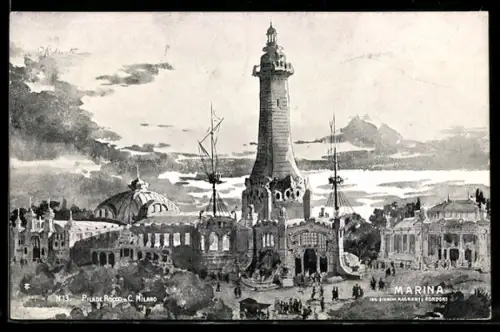 Künstler-AK Milano, Esposizione di Milano 1906, Marina