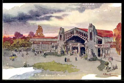 AK Milano, Esposizione 1906, Agraria, Arch. Bongi, Ausstellung