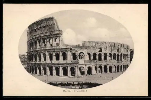 AK Roma, Il Colosseo, Colosseum im Rahmen