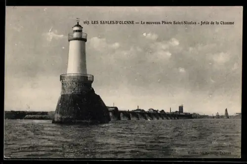 AK Phare Saint-Nicolas, Jetée de la Chaume