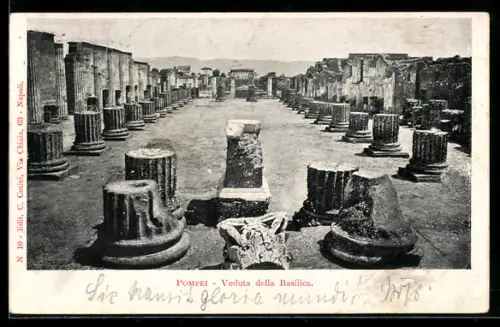 AK Pompei, Veduta della Basilica