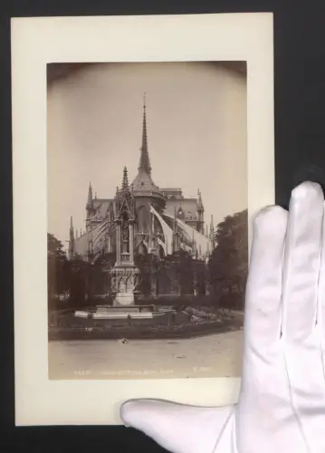 Fotografie Ansicht Paris, Abside de l`Église Notre-Dame, Grossformat 16 x 25cm
