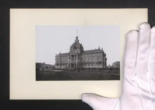 Fotografie Ansicht Strassburg, Partie am Kaiserpalast, Grossformat 16 x 25cm