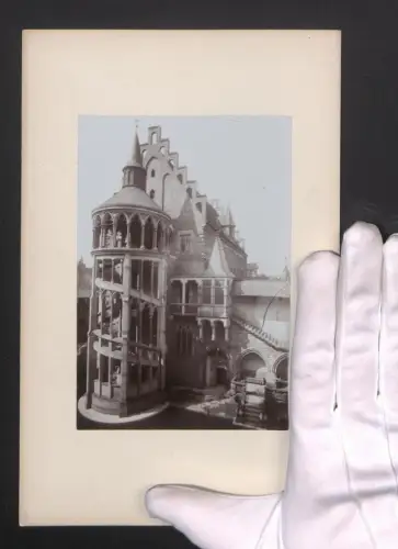 Fotografie Ansicht Nürnberg, Germanisches Museum, Treppenhaus, Grossformat 16 x 25cm