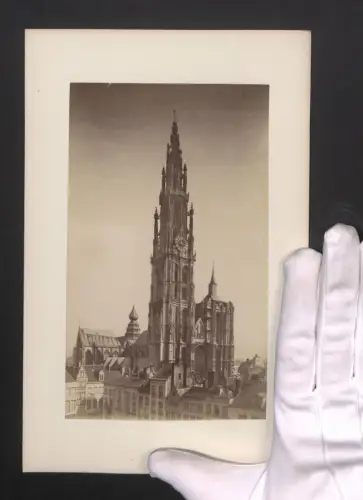 Fotografie Ansicht Antwerpen, Kathedrale in der Aussenansicht