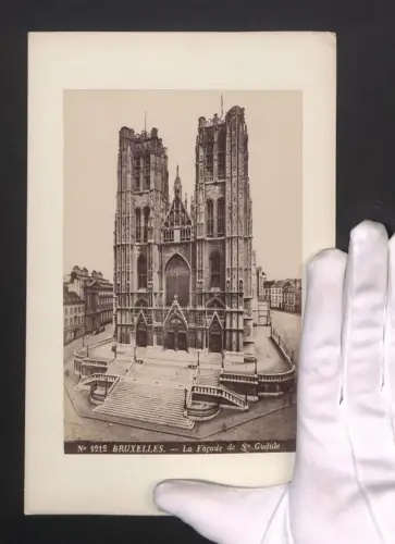 Fotografie Ansicht Bruxelles, La Facade de Ste Gudule