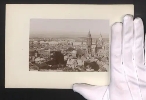 Fotografie Ansicht Mainz, Teilansicht des Ortes vom Stephansthurm aus gesehen