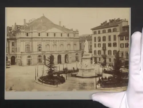 Fotografie Ansicht Mailand, Theater della Scalla, Grossformat 25 x 18cm