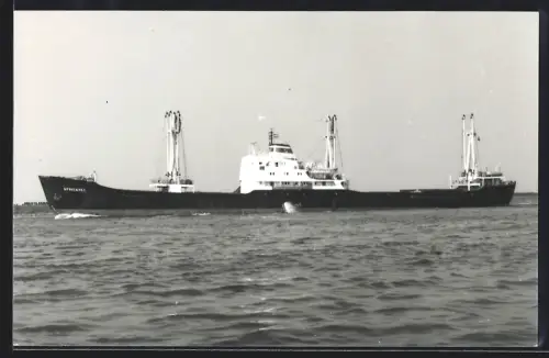 Fotografie Sowjetisches Frachtschiff Bryanskles in Seitenansicht