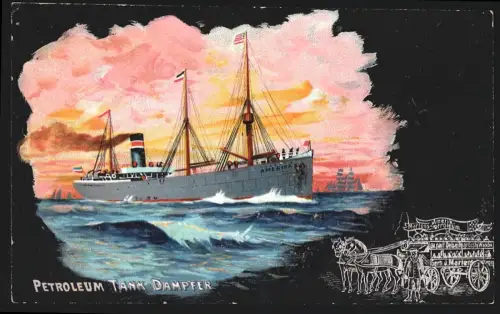 Sammelbild Petroleum Tank Dampfer, Amerik. Petroleum Gerhard J. Martens, Deutsche Kernseife