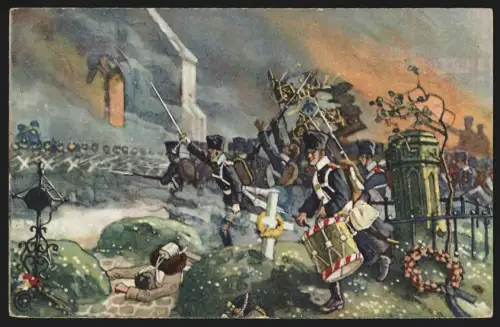 Sammelbild Meuselbach /Thür., L. Lichtenheldt Diursan, General Bülows Sieg bei Grossbeeren