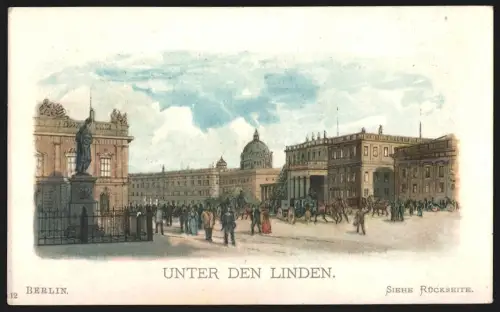 Sammelbild Berlin, Unter den Linden, Hoffmann`s Stärke, Silberglanz-Stärke
