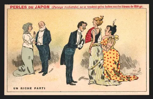 Sammelbild Paris, A. Chapu, Perles du Japon, Un Riche Parti