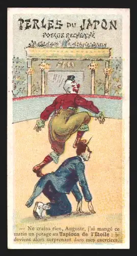 Sammelbild Paris, A. Chapu, Perles du Japon, Potage Recherché, Zirkusvorführung