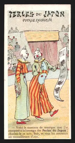 Sammelbild Paris, A. Chapu, Perles du Japon, Potage Recherché
