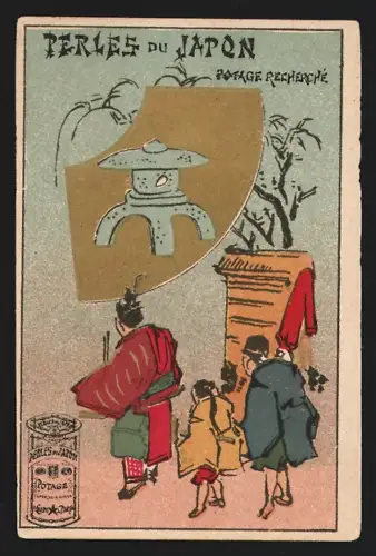 Sammelbild Paris, A. Chapu, Perles du Japon, Potage Recherché