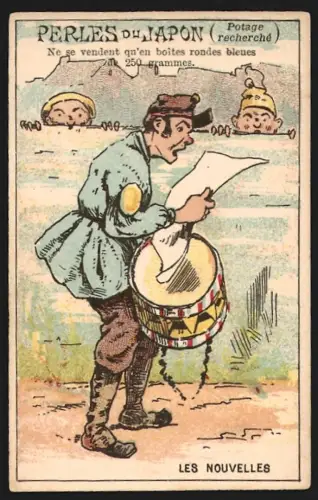 Sammelbild Paris, A. Chapu, Perles du Japon, Potage Recherché, Les Nouvelles