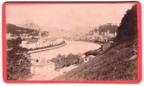 Fotografie Baldus & Wirthle, Salzburg, Ansicht Salzburg, Panoramaansicht von einer Anhöhe aus