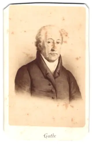 Fotografie E. Neurdein, Paris, 26 Bould de Sébastopol, Porträt von Goethe