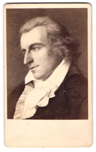 Fotografie E. H. Schroeder, Berlin, Unter den Linden 41, Porträt von Schiller