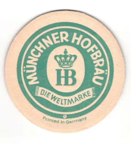 Bierdeckel München, Münchner Hofbräu, Reklame Peggy March