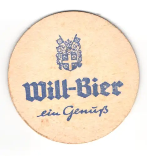 Bierdeckel Motten /Bayern, Will-Bier, Ansicht der Brauereianlage