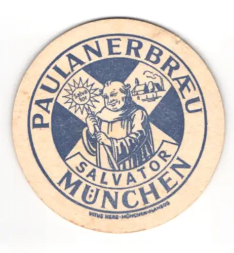 Bierdeckel München, Paulanerbräu Salvator, St. Thomas