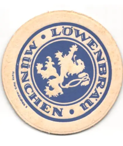 Bierdeckel München, Löwenbräu, Logo