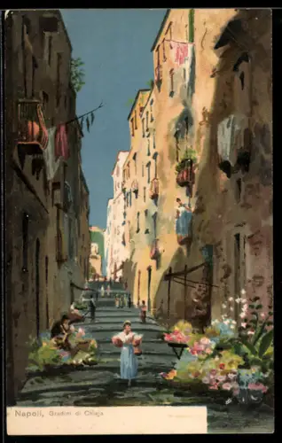 Lithographie Napoli, Gradini di Chiaja