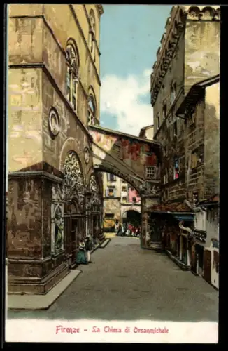 Künstler-AK Firenze, La Chiesa di Orsanmichele