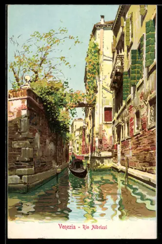 Künstler-AK Venezia, Rio Albrizzi
