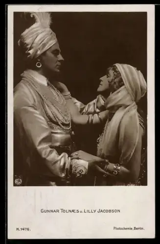 AK Schauspieler Gunnar Tolnäs mit Lilly Jacobson